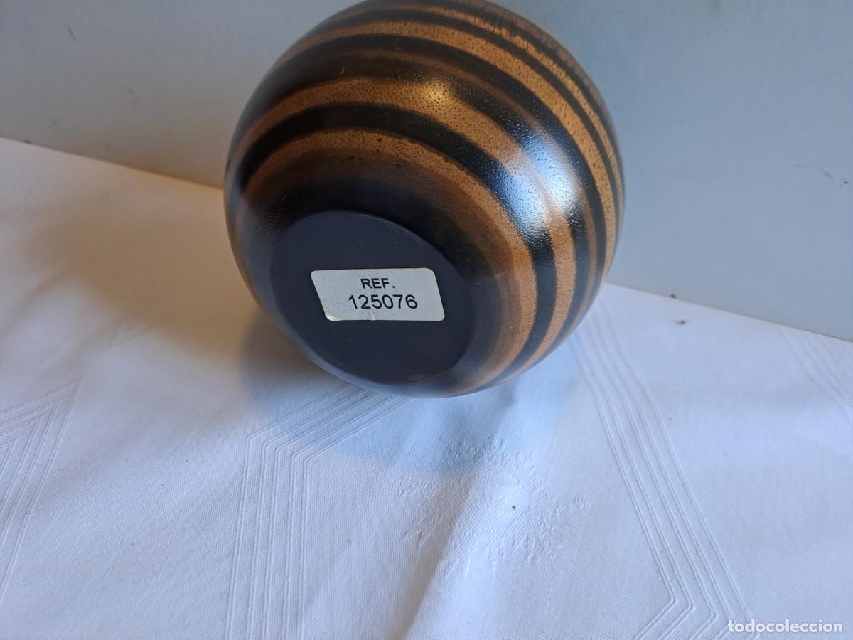 Vintage: Portavelas de madera de forma esf&eacute;rica - Foto 5