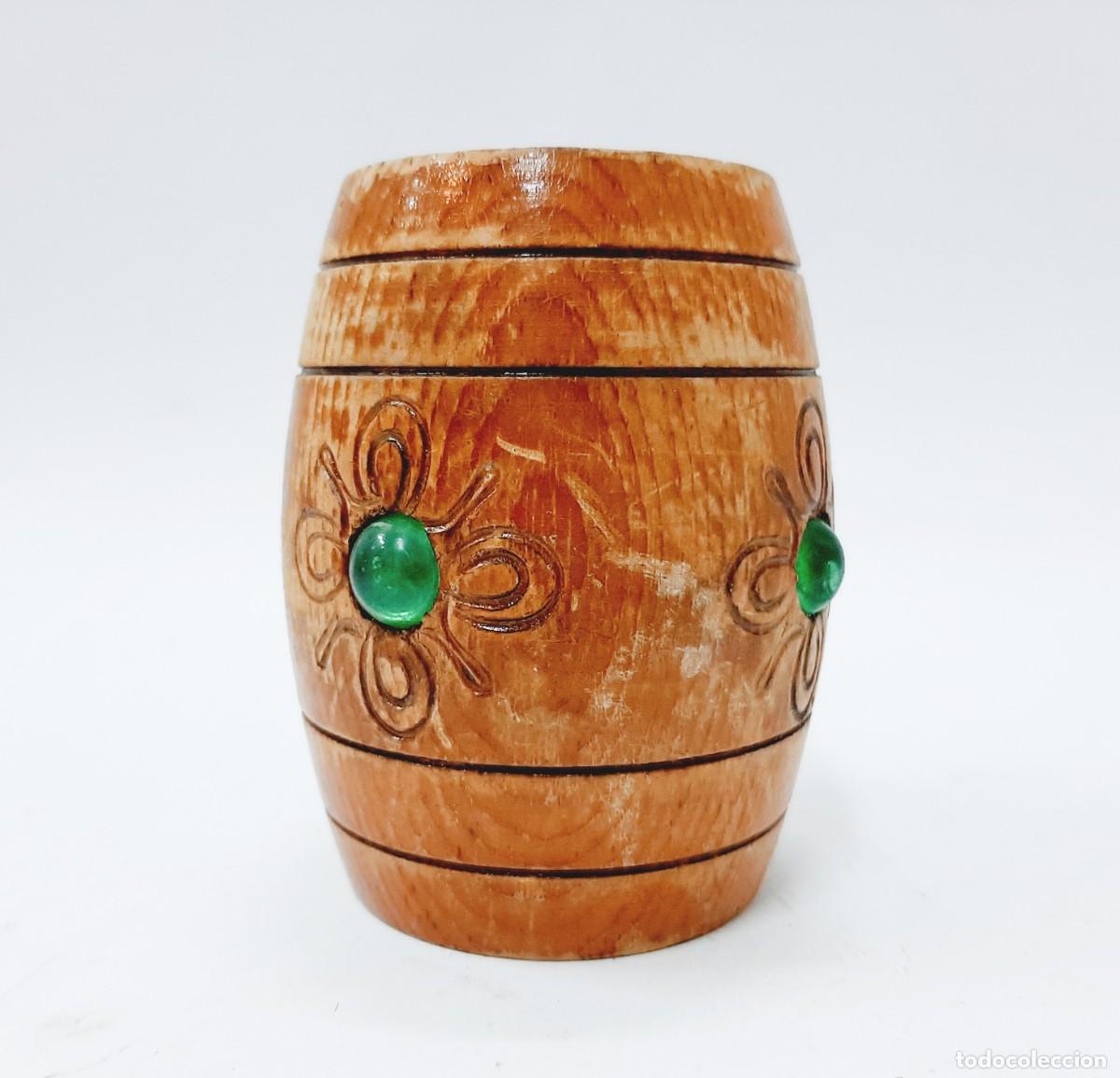 Vintage: Forma de barril de copa de madera vintage (5.4)