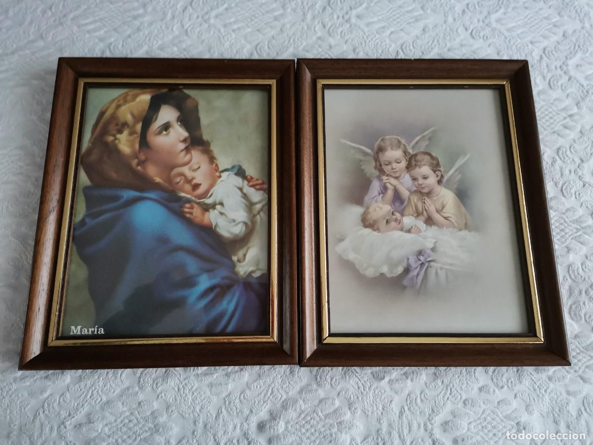 Vintage: Pareja cuadros religiosos - Foto 2