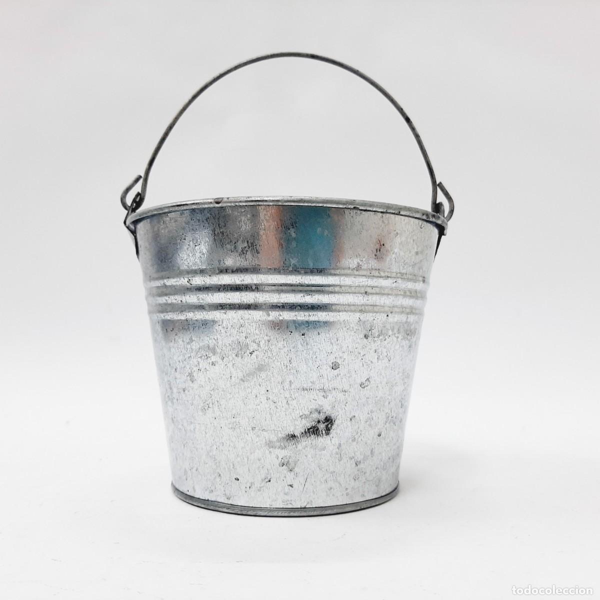 Vintage: Balde Galvanizado Vintage, maceta(15.4)