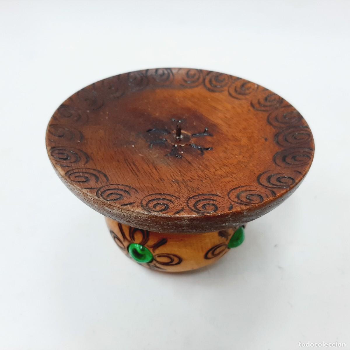 Vintage: Candelabro de madera vintage(5.4)
