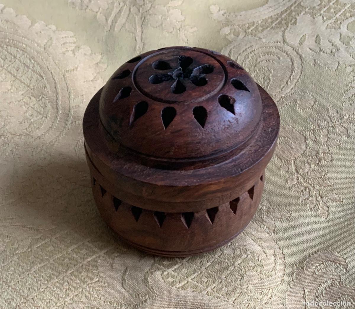 Vintage: QUEMADOR DE INCIENSO DE MADERA