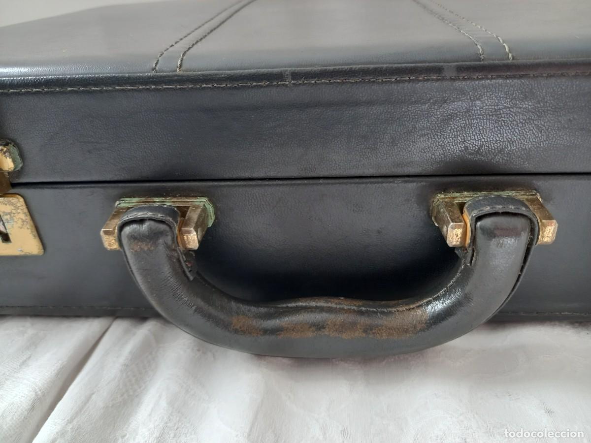 Vintage: malet&iacute;n de cuero John Travel - Foto 10