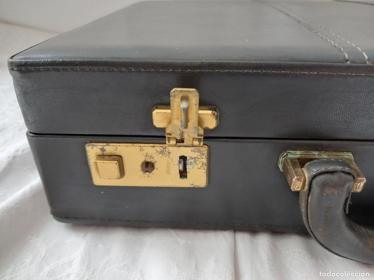 Vintage: malet&iacute;n de cuero John Travel - Foto 11