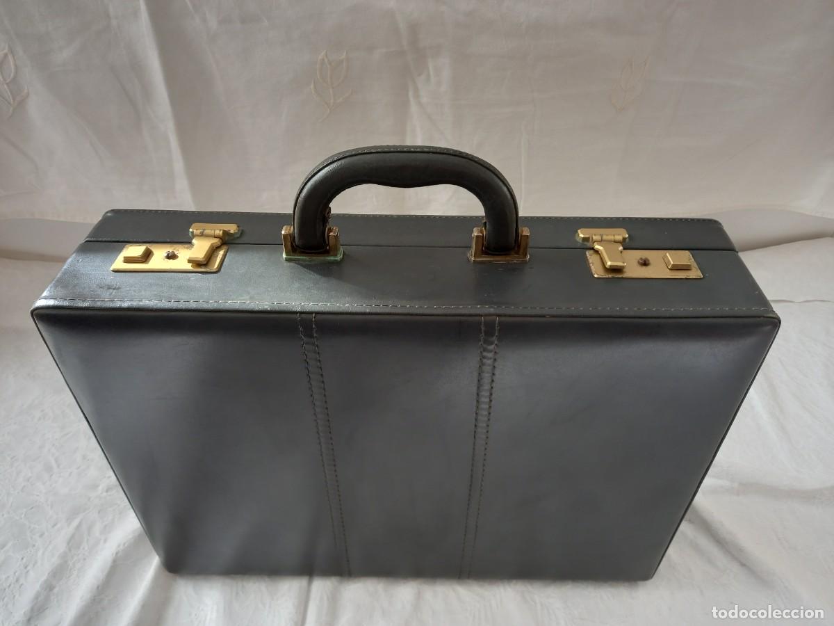 Vintage: malet&iacute;n de cuero John Travel - Foto 13