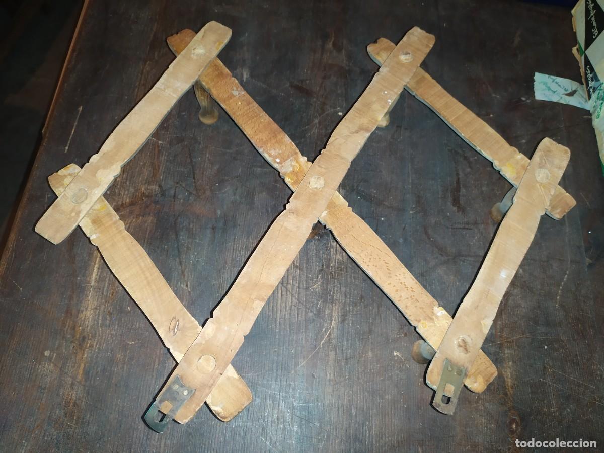 Vintage: PERCHERO DE MADERA EXTENSIBLE TIPO CA&Ntilde;A - Foto 6