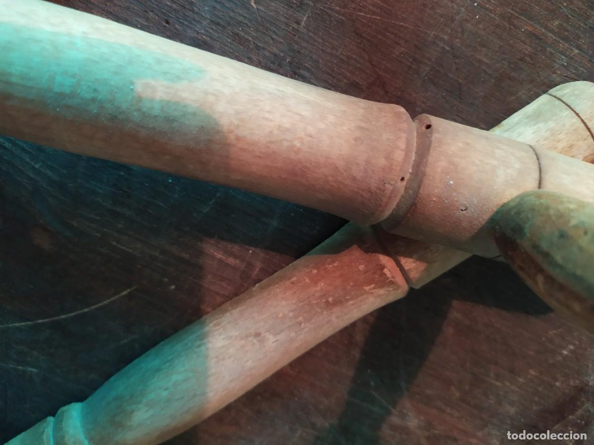 Vintage: PERCHERO DE MADERA EXTENSIBLE TIPO CA&Ntilde;A - Foto 10