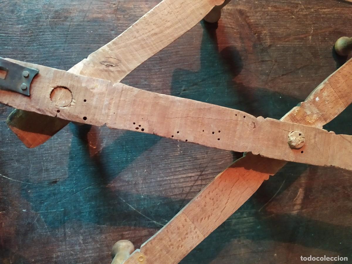 Vintage: PERCHERO DE MADERA EXTENSIBLE TIPO CA&Ntilde;A - Foto 11