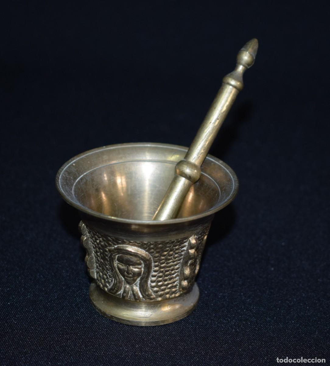 Vintage: Antiguo almirez o mortero de bronce - Foto 3