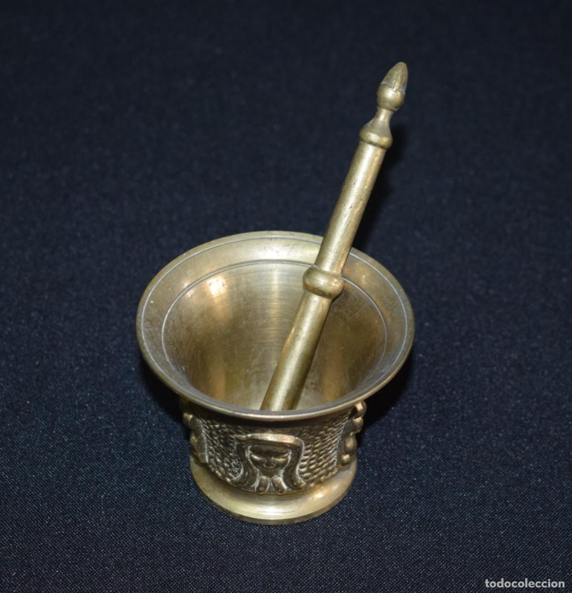 Vintage: Antiguo almirez o mortero de bronce - Foto 2