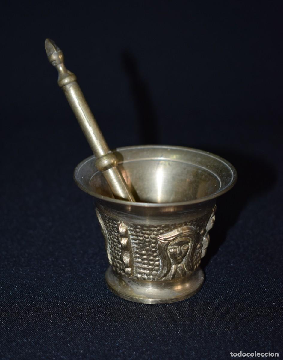 Vintage: Antiguo almirez o mortero de bronce - Foto 6