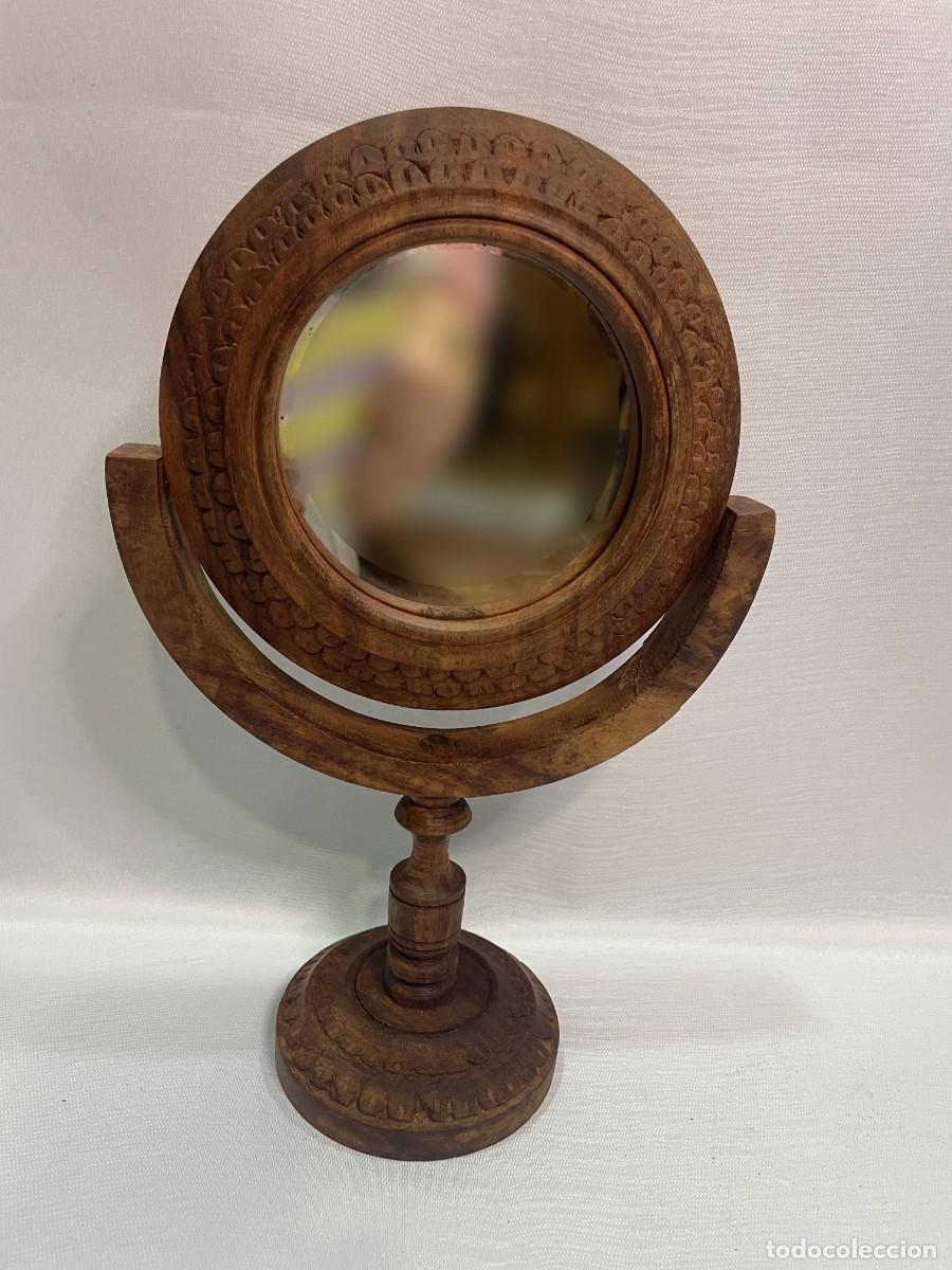 Vintage: ESPEJO MADERA PARA TOCADOR - Foto 1