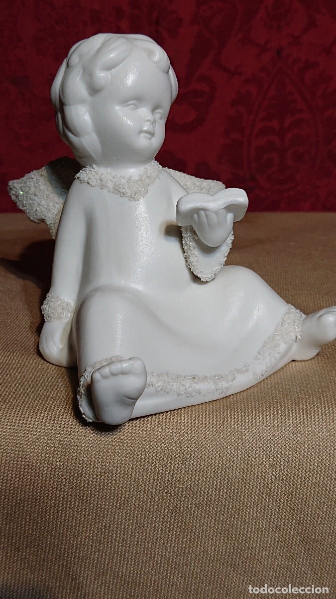 Vintage: FIGURA ANGEL SENTADO LEYENDO