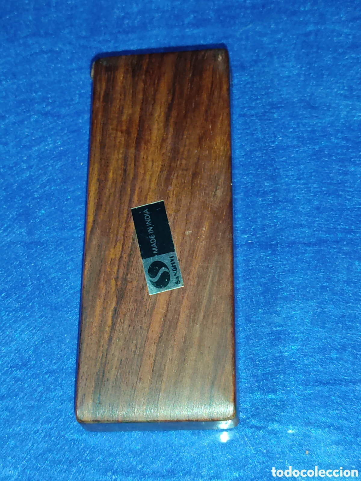 Vintage: Peque&ntilde;a pitillera de madera con taracea, vintage. - Foto 2