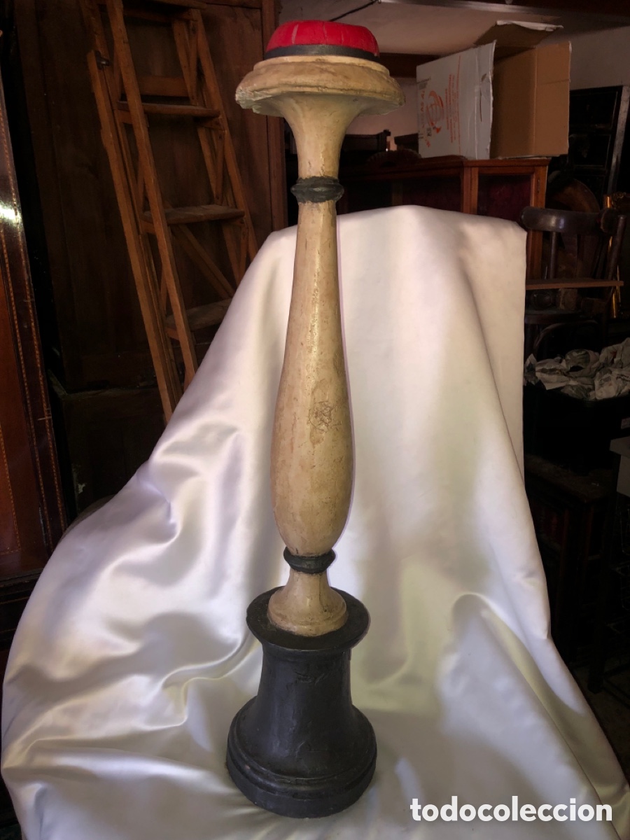 Vintage: CANDELABRO DE RESINA IMITACION MADERA