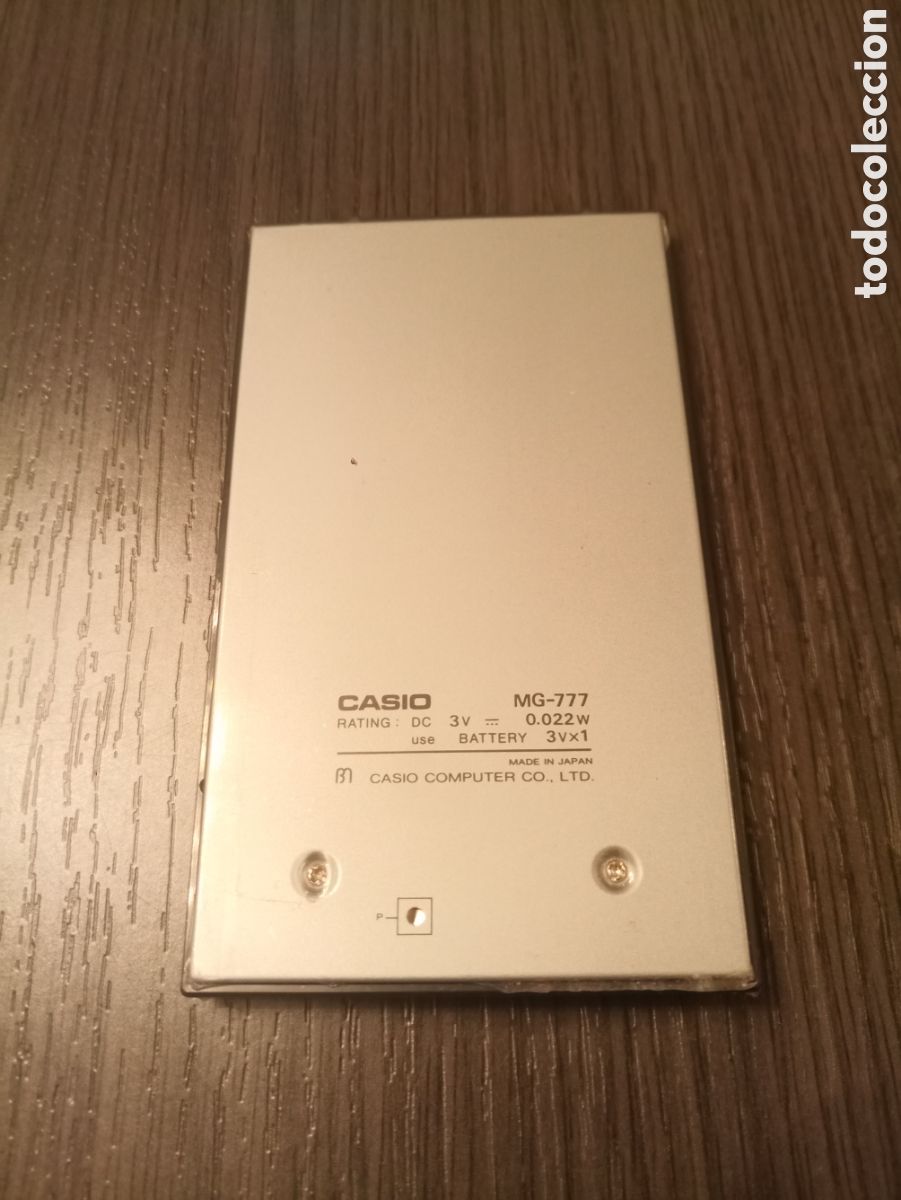 Vintage: Antigua Calculadora CASIO MG777 - Foto 8