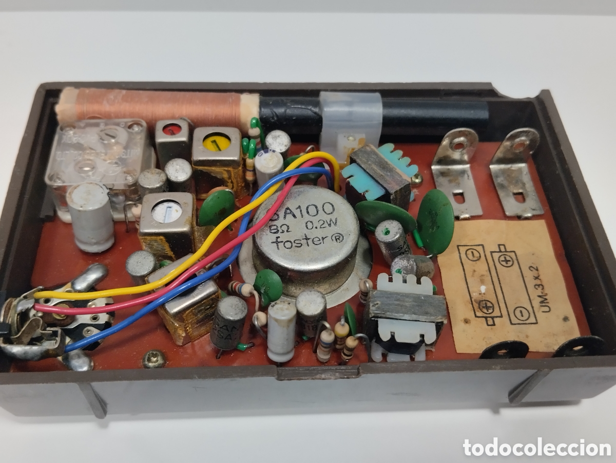 Vintage: RADIO COLECCI&Oacute;N TRANSISTOR VITANGE SANYO SOLID STATE 8 AM FUNCIONANDO - Foto 10