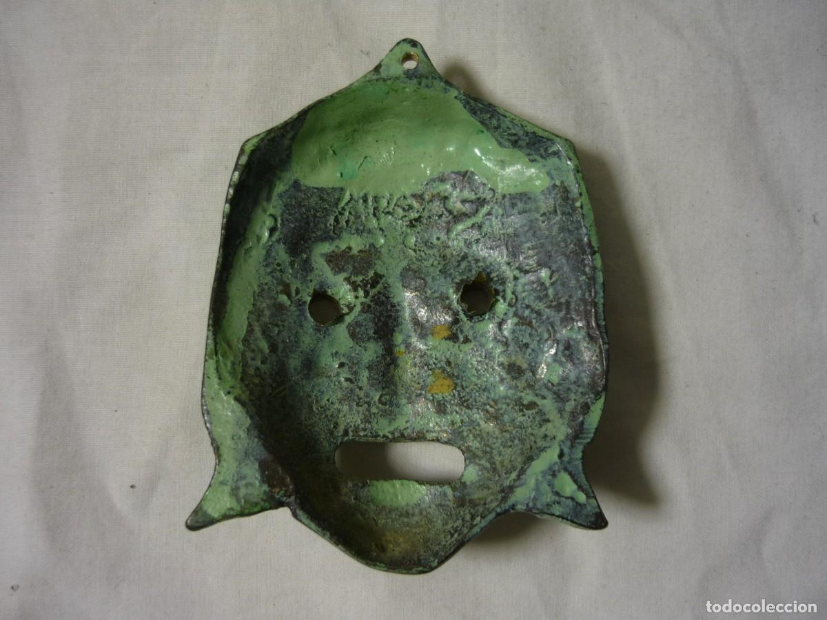 Vintage: M&aacute;scara de bronce para colgar Teatro - Foto 4