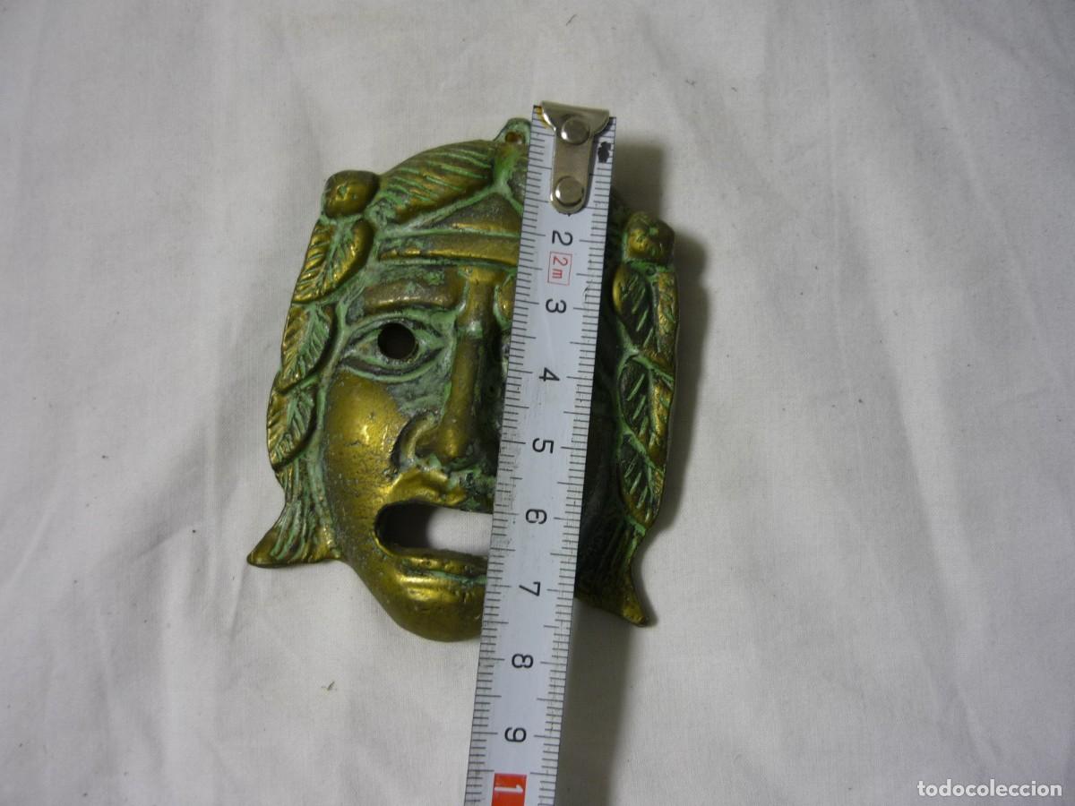 Vintage: M&aacute;scara de bronce para colgar Teatro - Foto 5