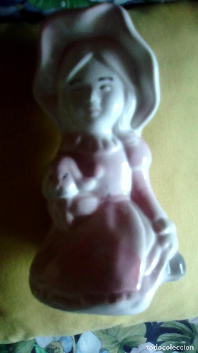 Vintage: FIGURA NI&Ntilde;A CON PERRITO - Foto 5