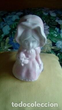 Vintage: FIGURA NI&Ntilde;A CON PERRITO - Foto 2
