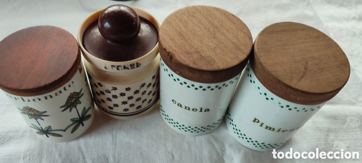 Vintage: LOTE 4 TARRITOS DE COCINA - Foto 1