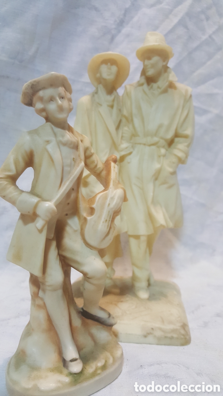 Vintage: DOS BONITAS FIGURAS DE RESINA