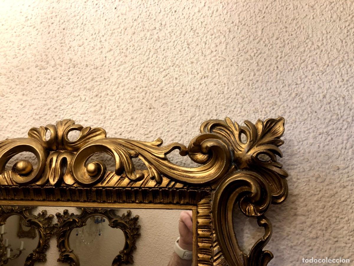 Vintage: Bonito espejo cl&aacute;sico dorado - Foto 3
