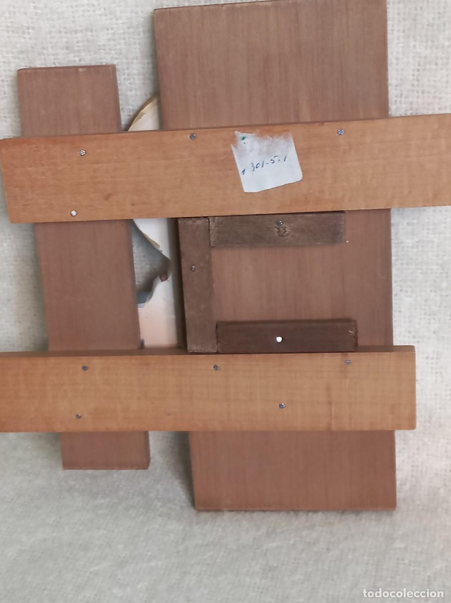 Vintage: CUADRO-RELIEVE ( ANGEL) madera - Foto 7