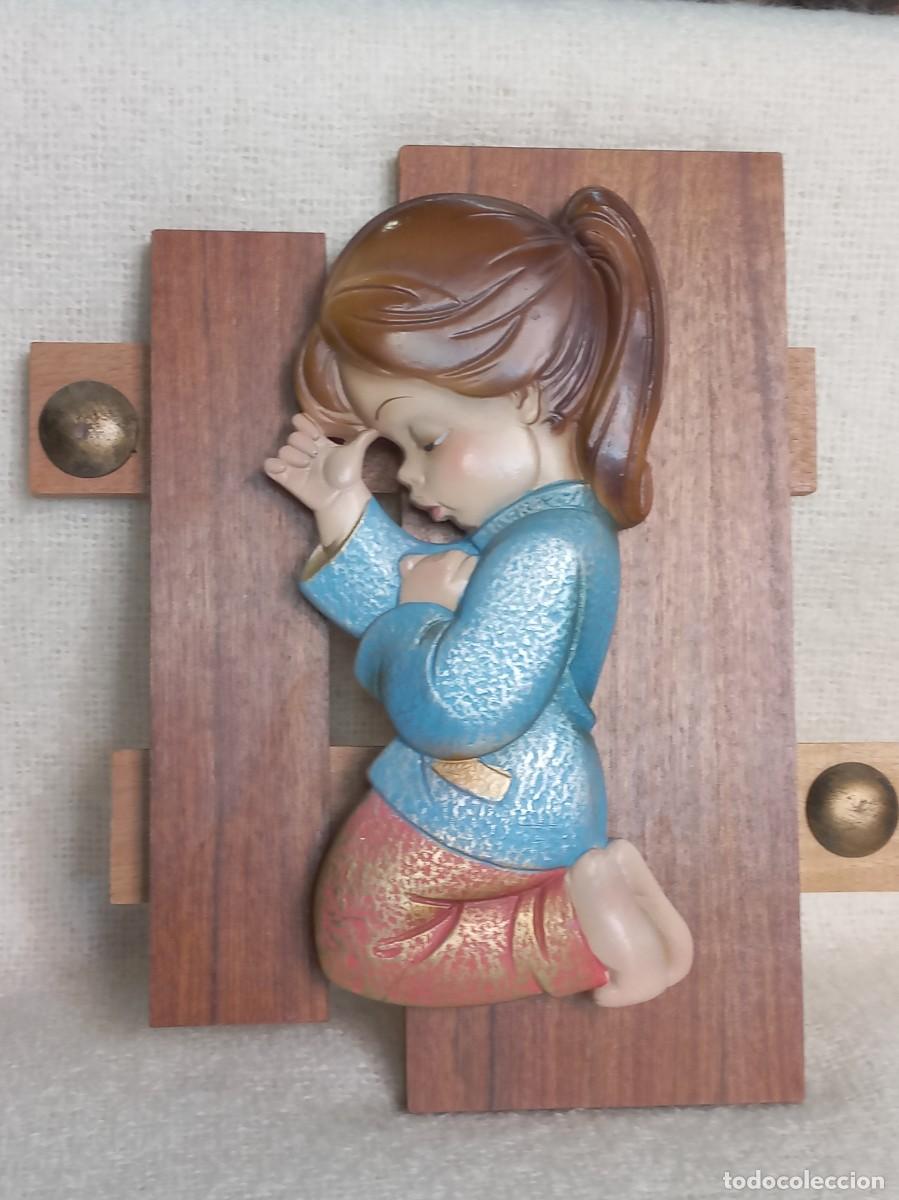 Vintage: CUADROS RELIEVE (NI&Ntilde;OS) madera - Foto 3