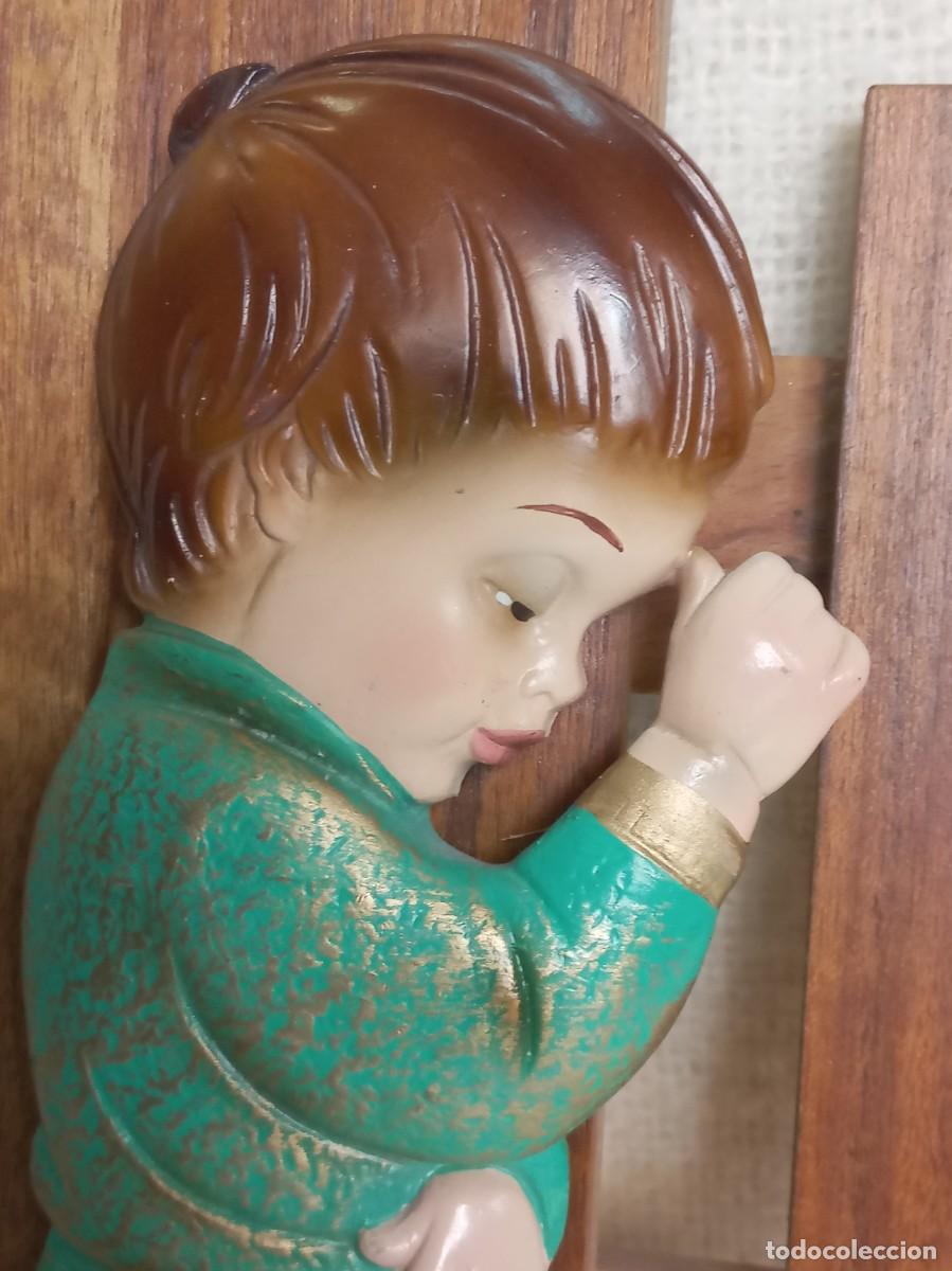 Vintage: CUADROS RELIEVE (NI&Ntilde;OS) madera - Foto 4