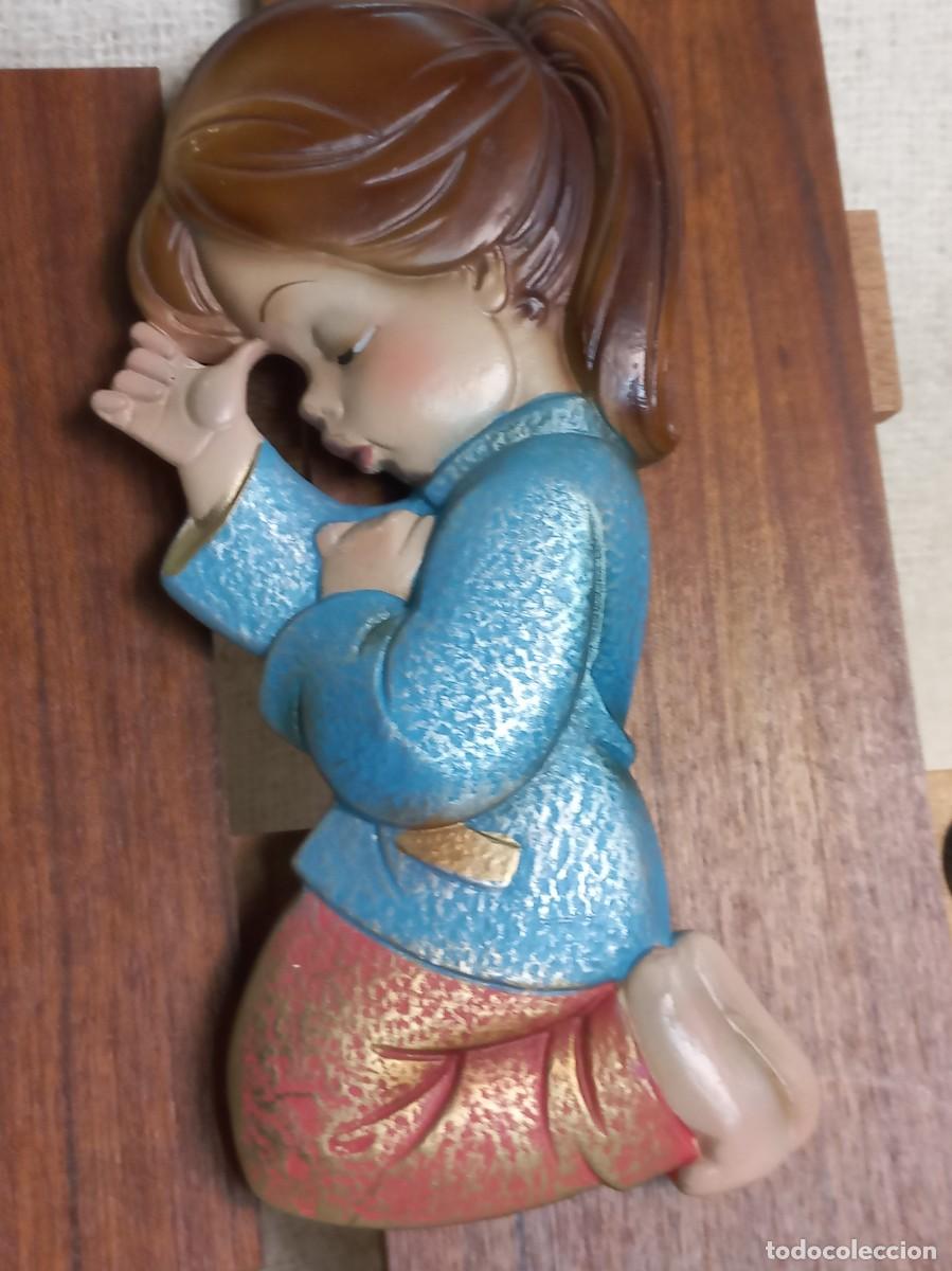 Vintage: CUADROS RELIEVE (NI&Ntilde;OS) madera - Foto 7