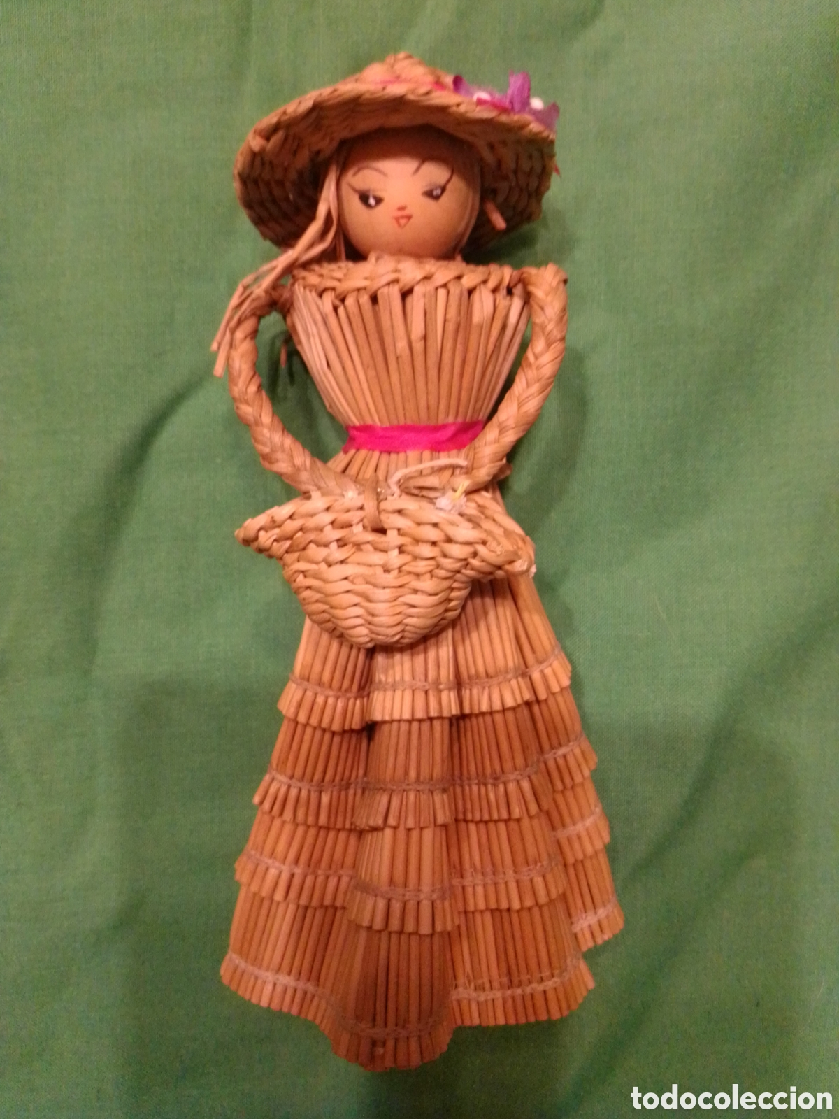 Vintage: MU&Ntilde;ECA de MIMBRE y MADERA - Foto 5