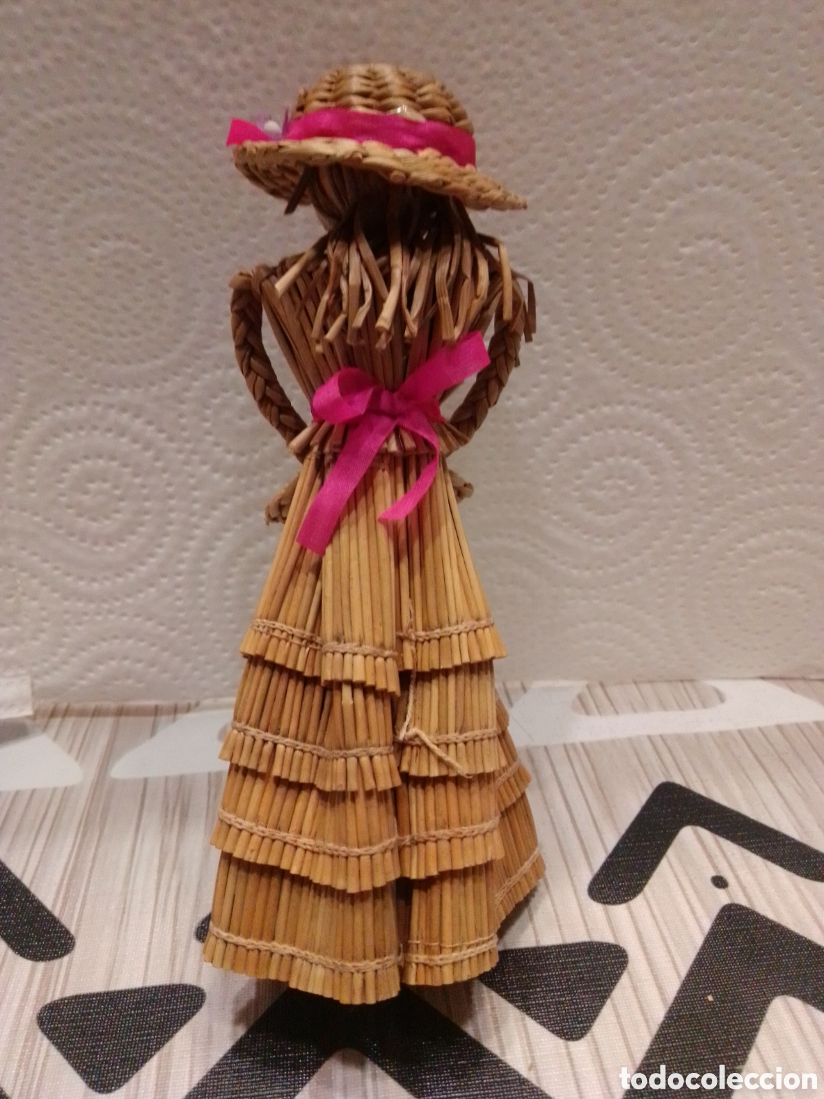 Vintage: MU&Ntilde;ECA de MIMBRE y MADERA - Foto 4