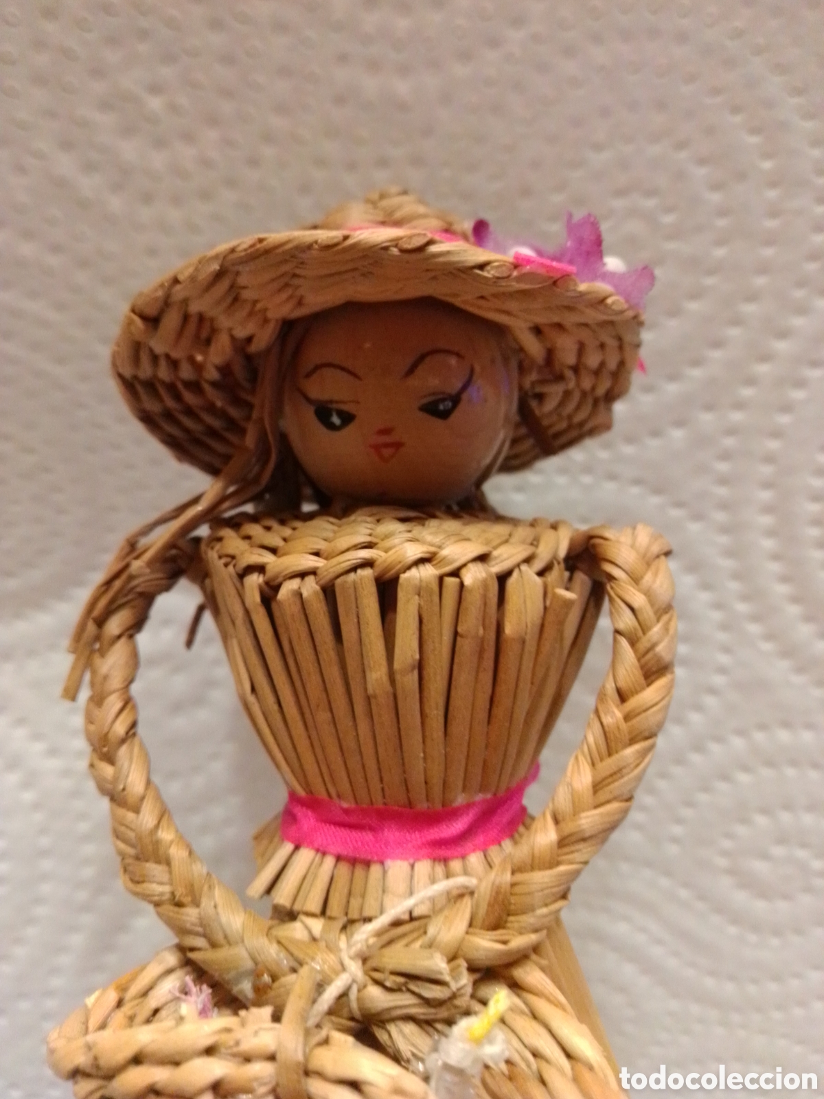 Vintage: MU&Ntilde;ECA de MIMBRE y MADERA - Foto 3