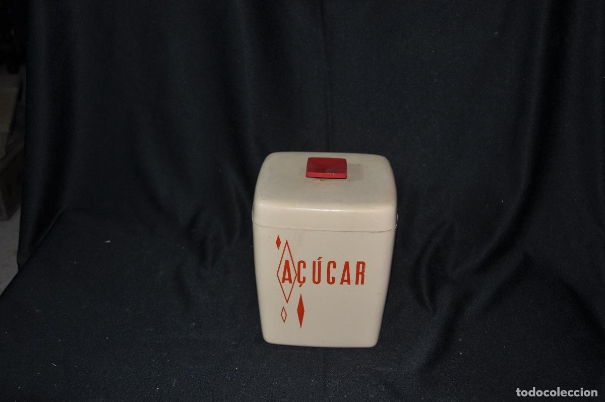 Vintage: Bote pl&aacute;stico beige Azucar - Foto 1
