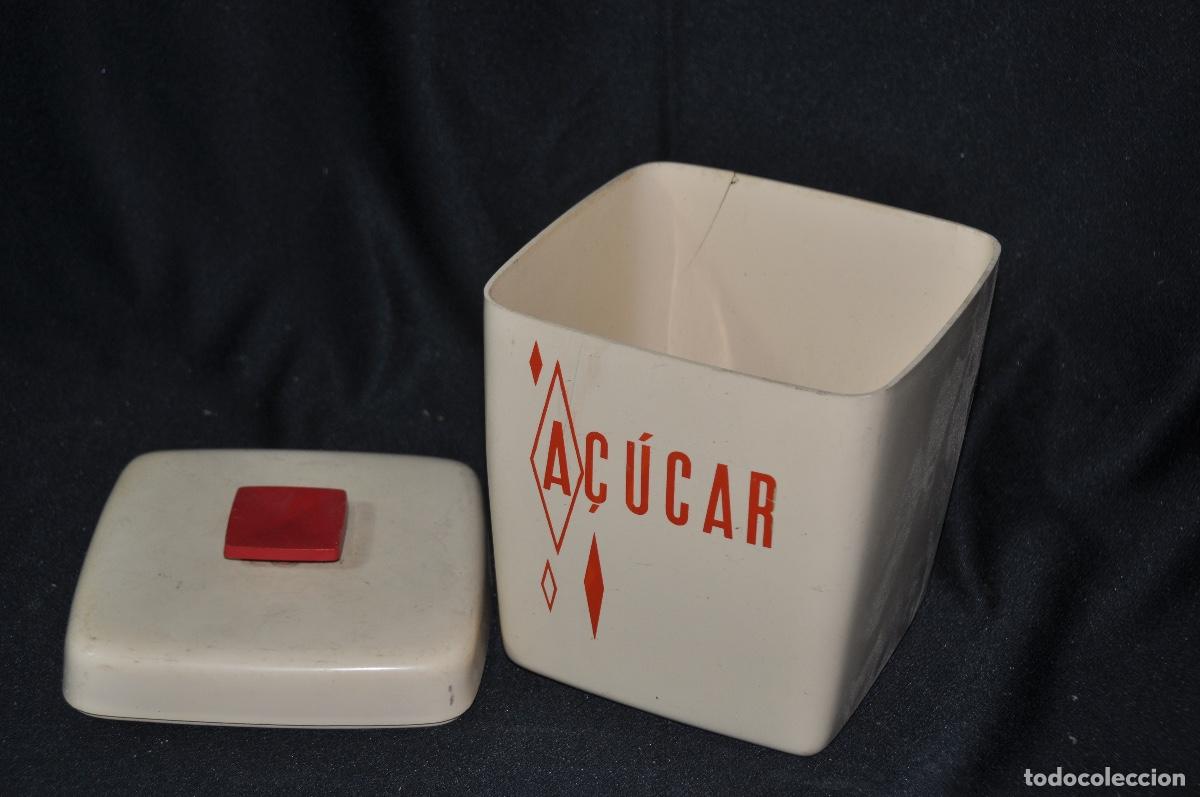 Vintage: Bote pl&aacute;stico beige Azucar - Foto 4