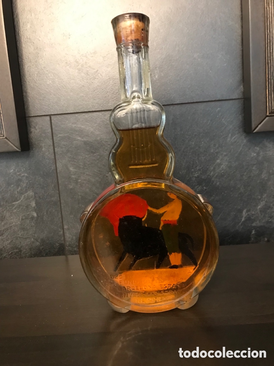 Vintage: BOTELLA DE BRANDY en forma de Guitarra - Foto 3