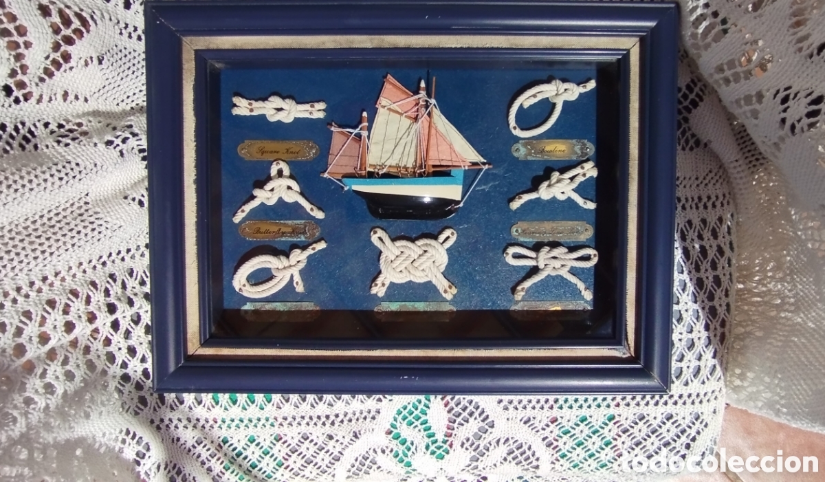 Vintage: Cuadro de nudos nauticos - Foto 2