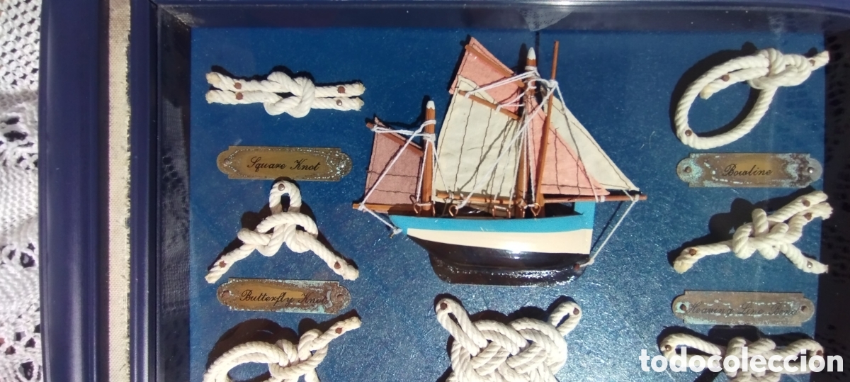 Vintage: Cuadro de nudos nauticos - Foto 3