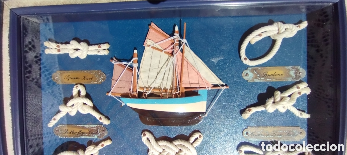 Vintage: Cuadro de nudos nauticos - Foto 4
