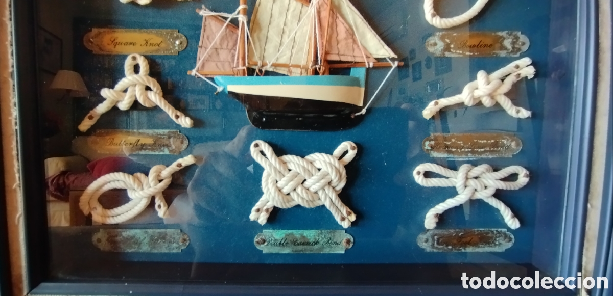 Vintage: Cuadro de nudos nauticos - Foto 6