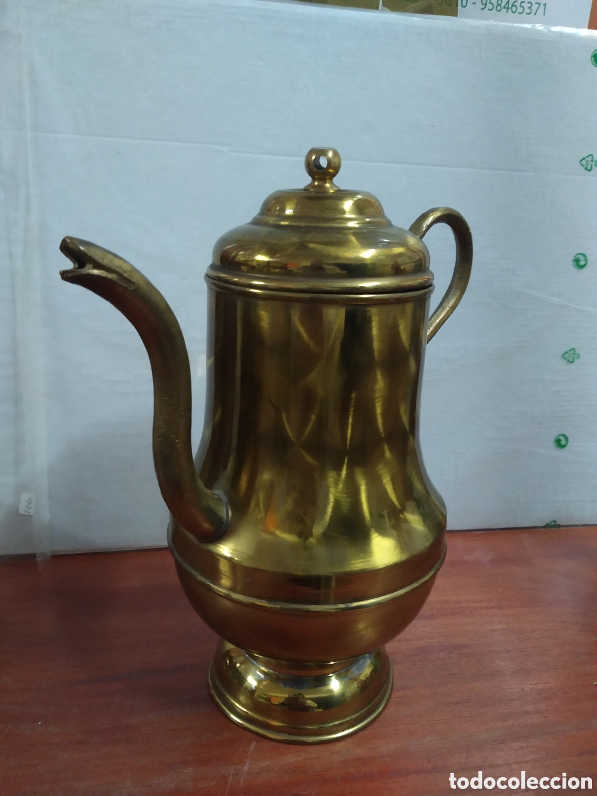 Vintage: JARRA TETERA CAFETERA DE LAT&Oacute;N - Foto 1