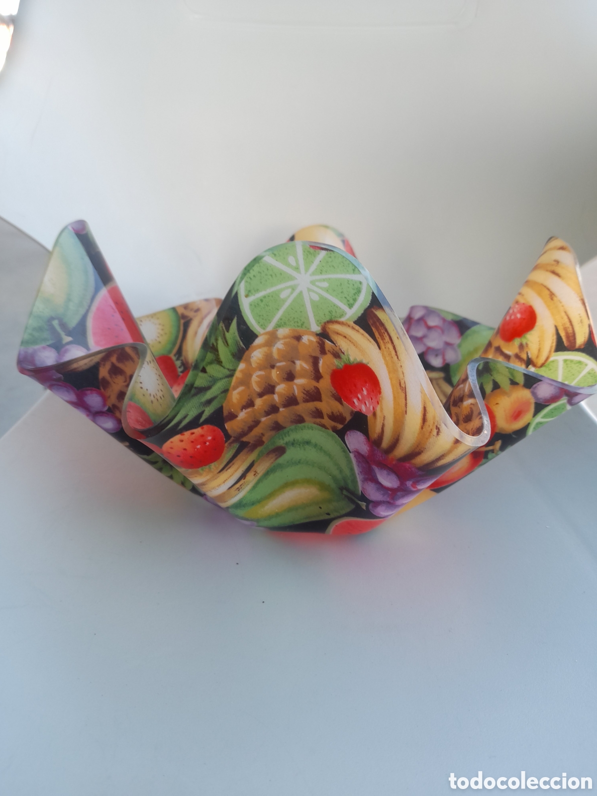 Vintage: Bonito frutero Vintage, 23,5x14 cm de celuloide
