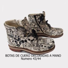 Vintage: BOTAS DE HOMBRE, BOTAS DE CUERO, BOTAS PINTADAS.. Lote 402467244