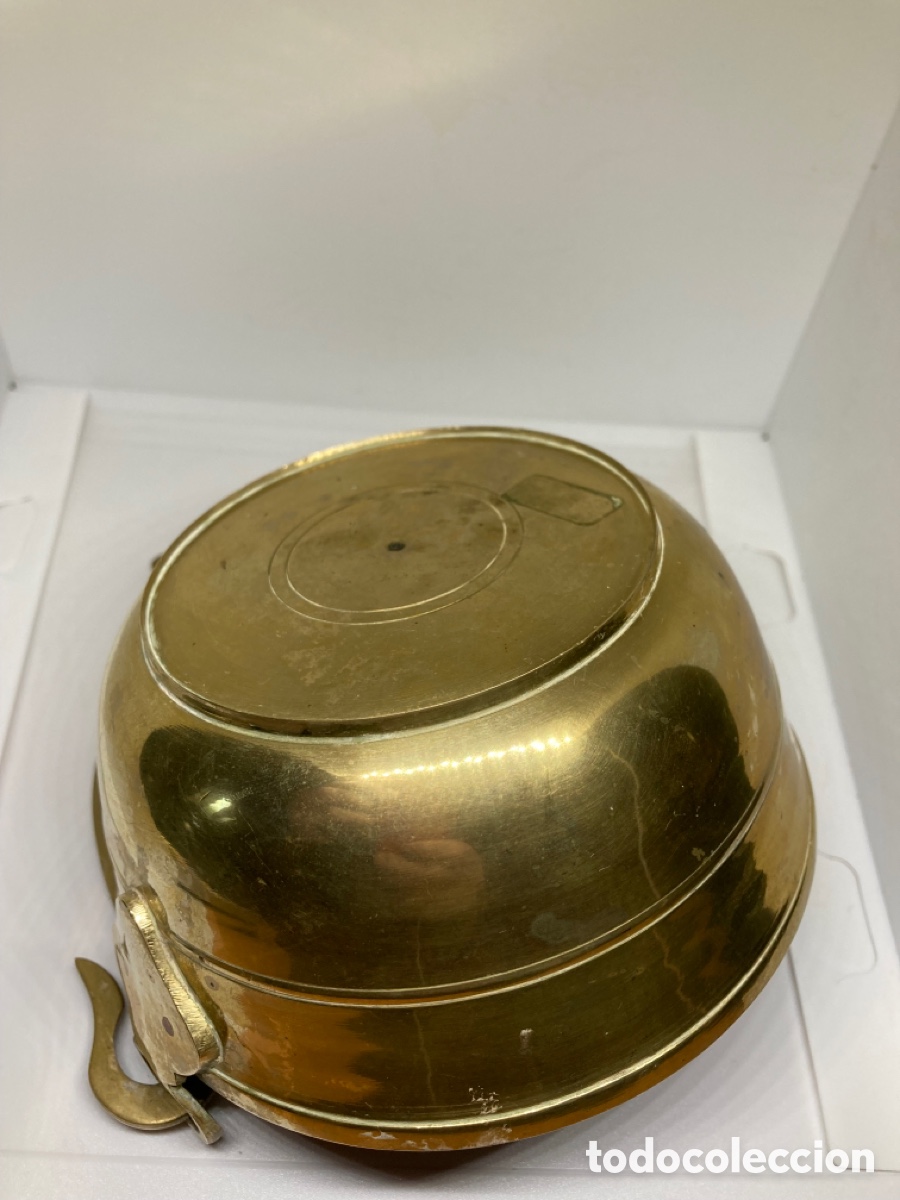 Vintage: POTE- CAZUELA PARA COLGAR DE BRONCE - Foto 5