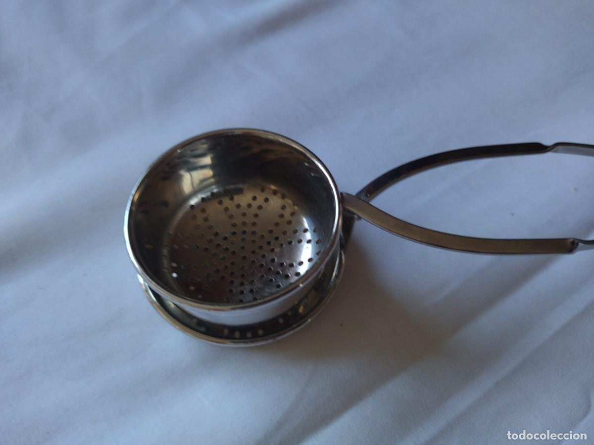 Vintage: Colador de t&eacute; de acero inoxidable. - Foto 3