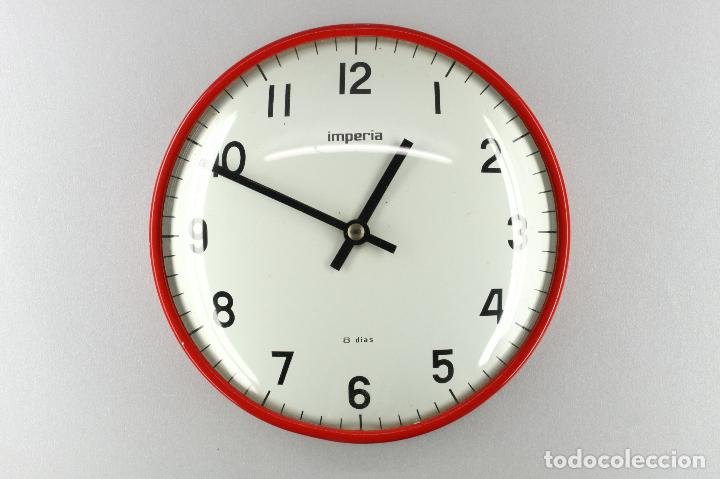 reloj pared micro industrial metal lacado verde - Compra venta en