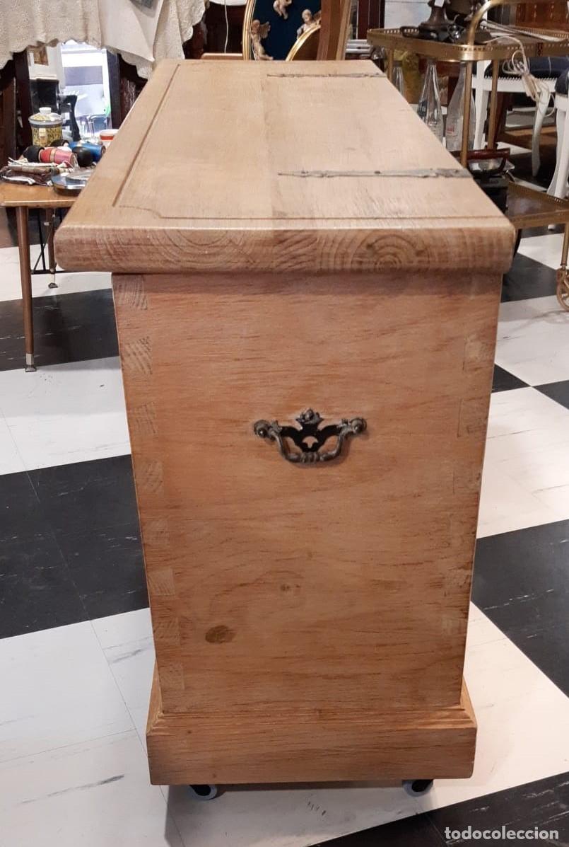 Vintage: BAUL DE MADERA MACIZA - Foto 7