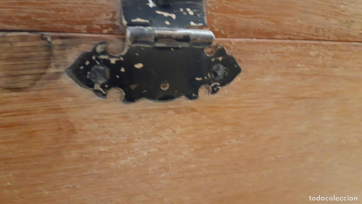 Vintage: BAUL DE MADERA MACIZA - Foto 8